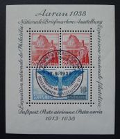 W11, Aarauerblock 1938 gestempelt, Ersttag