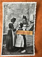 Alte Ansichtskarte Wallis - Trachten - Costumes du Pays