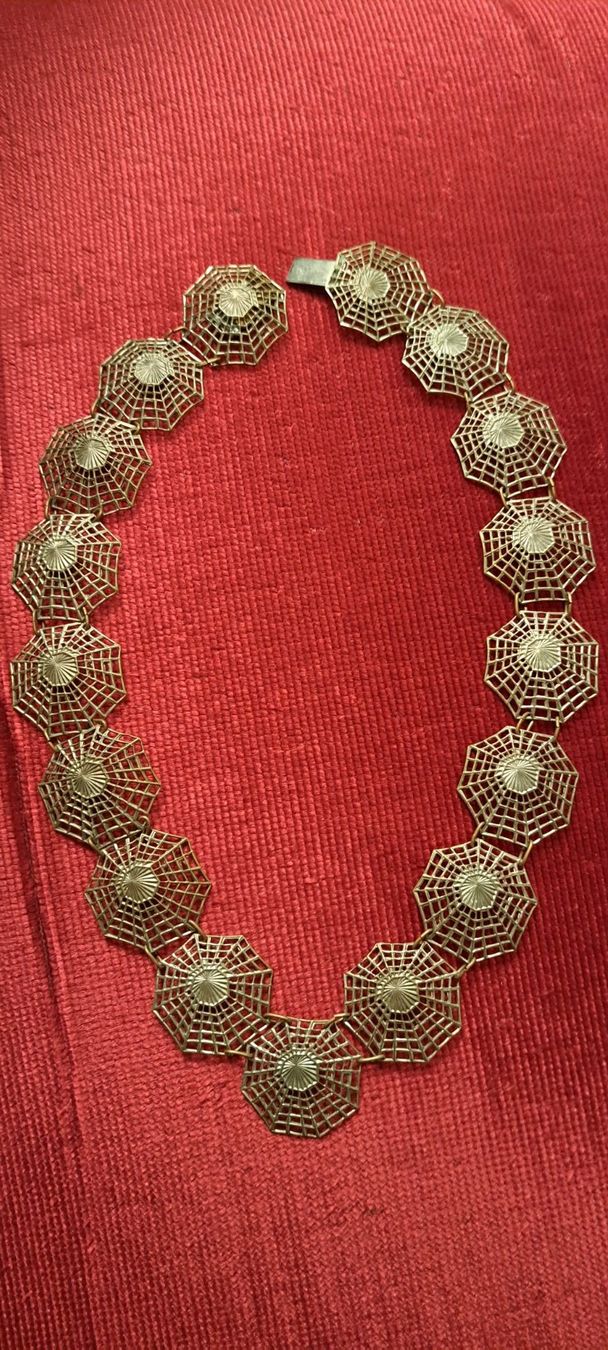 Catenine: Gothic Kette Spinnennetz vermutl. antik ca. 44cm, Verschluss – Usato da Ettingen venduto da Maranathatalitha 2
