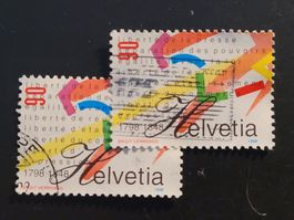 Timbres CH 1998 (7. I.) N° 935 (duo) - Sujets symboliques