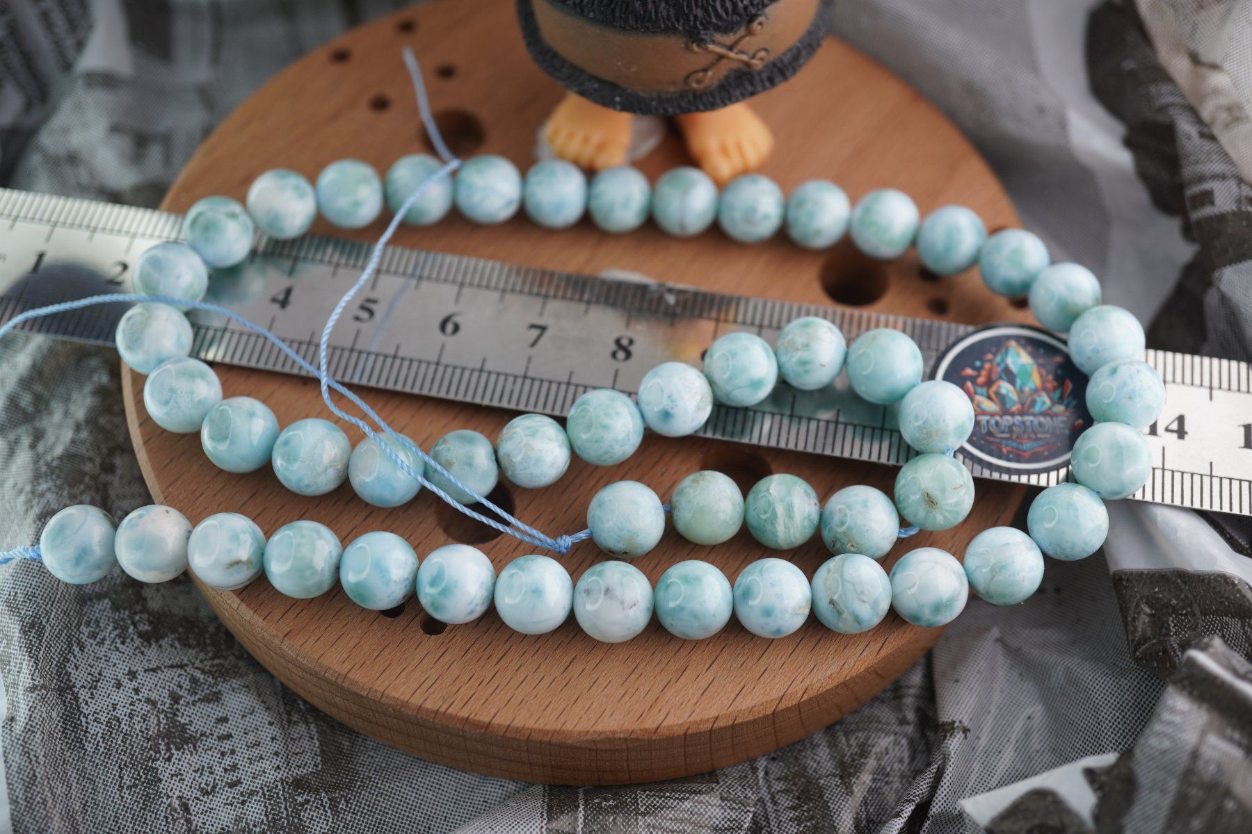 Mineralien & Heilsteine: Larimar  8mm  Kugel Strang  39cm    Top – Neu und originalverpackt aus Eschenbach SG von topstone 1