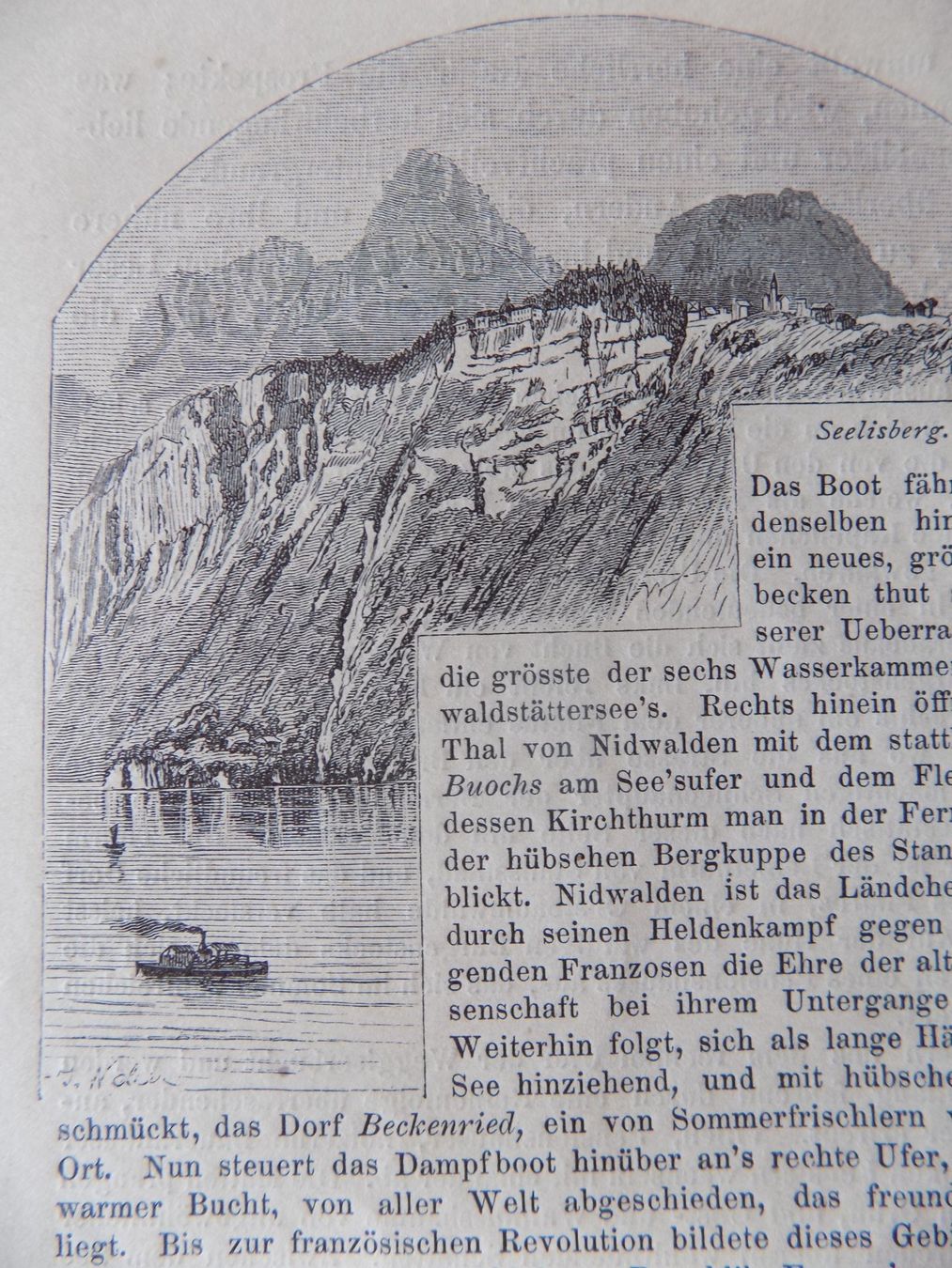 Stiche: Seelisberg Xylographie – Gebraucht aus Risch von Antikfee 3