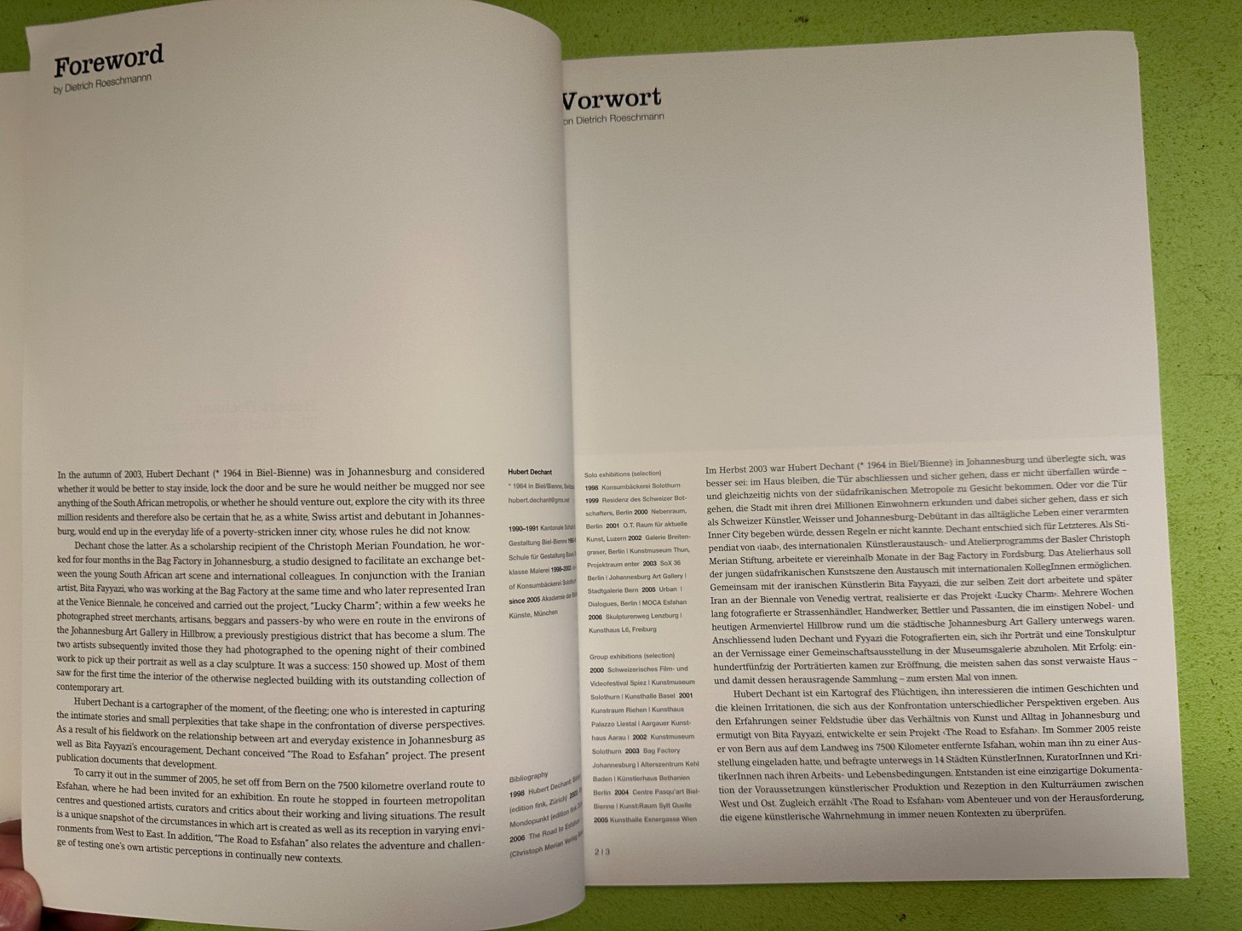 Libri: Hubert Dechant: The Road to Esfahan. – Usato da Zürich venduto da allp 2