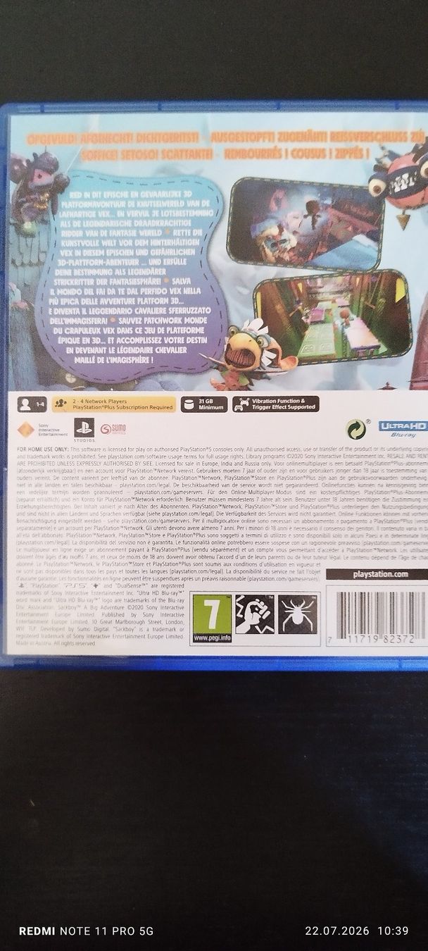 Sony Giochi: Sackboy /a big Adventure – Usato da Winterthur venduto da prisonmalteser 1