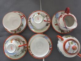 Japanisches Tee-Service Set, Vintage, Handbemalt, Top!