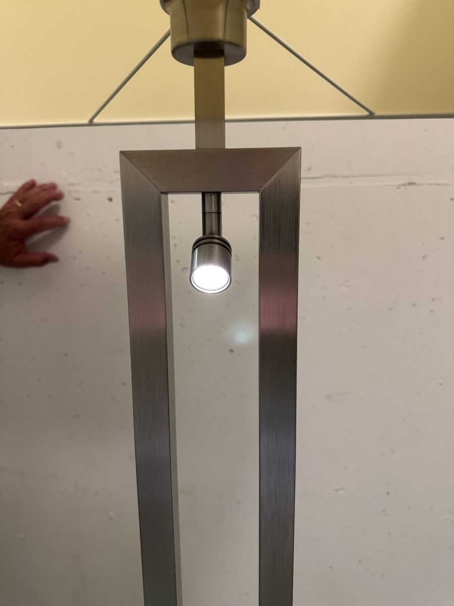 Lampade: Stehlampe LED, Baulmann Nickel matt,  neu – Nuovo (secondo la descrizione) da Muttenz venduto da Ale69 1