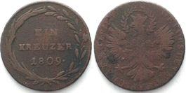 TIROL 1 Kreuzer 1809 ANDREAS HOFER Sandwirtszkreuzer, Kupfer