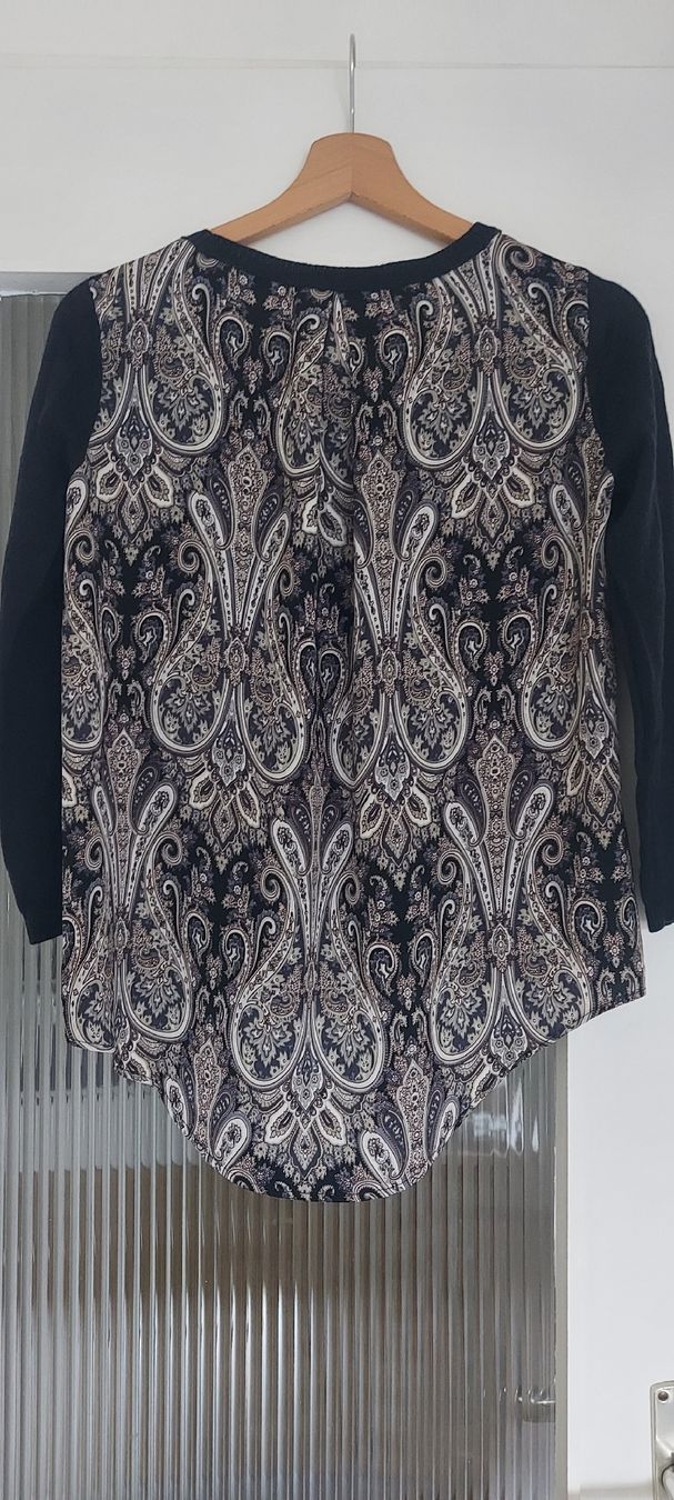 Camicette: Damenpullover schwarz Paisleymuster Grösse S – Usato da Winterthur venduto da ann_7lxx 2
