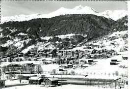 Klosters GR Höfli-Quartier 1963 im Winter sehr gut erhalten