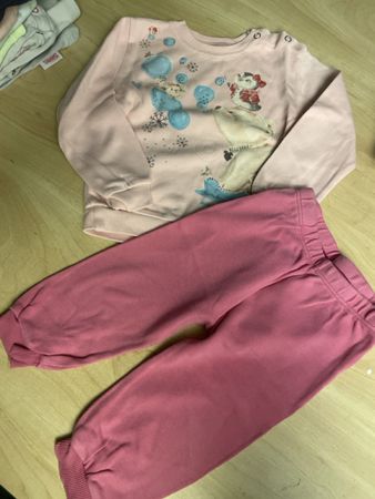 Set Pyjama Pullover und Hose rosa Gr.86 neuwertig