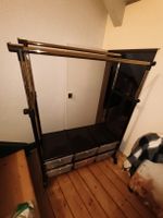 Garderobe mit 2 Kleiderstangen u. 6 Schubladen verstellbar