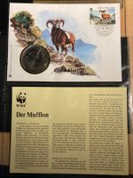 Zypern 1986 WWF Mufflon Münzbrief WWF Medallie