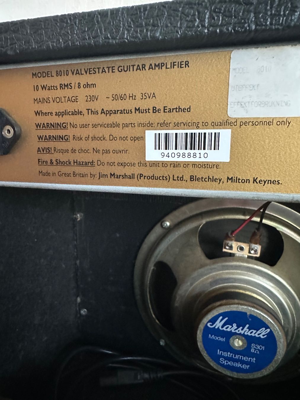 Marshall Musikinstrumente: Marshall Valvestate 10 – Gebraucht aus Münchenstein von Colo52 1