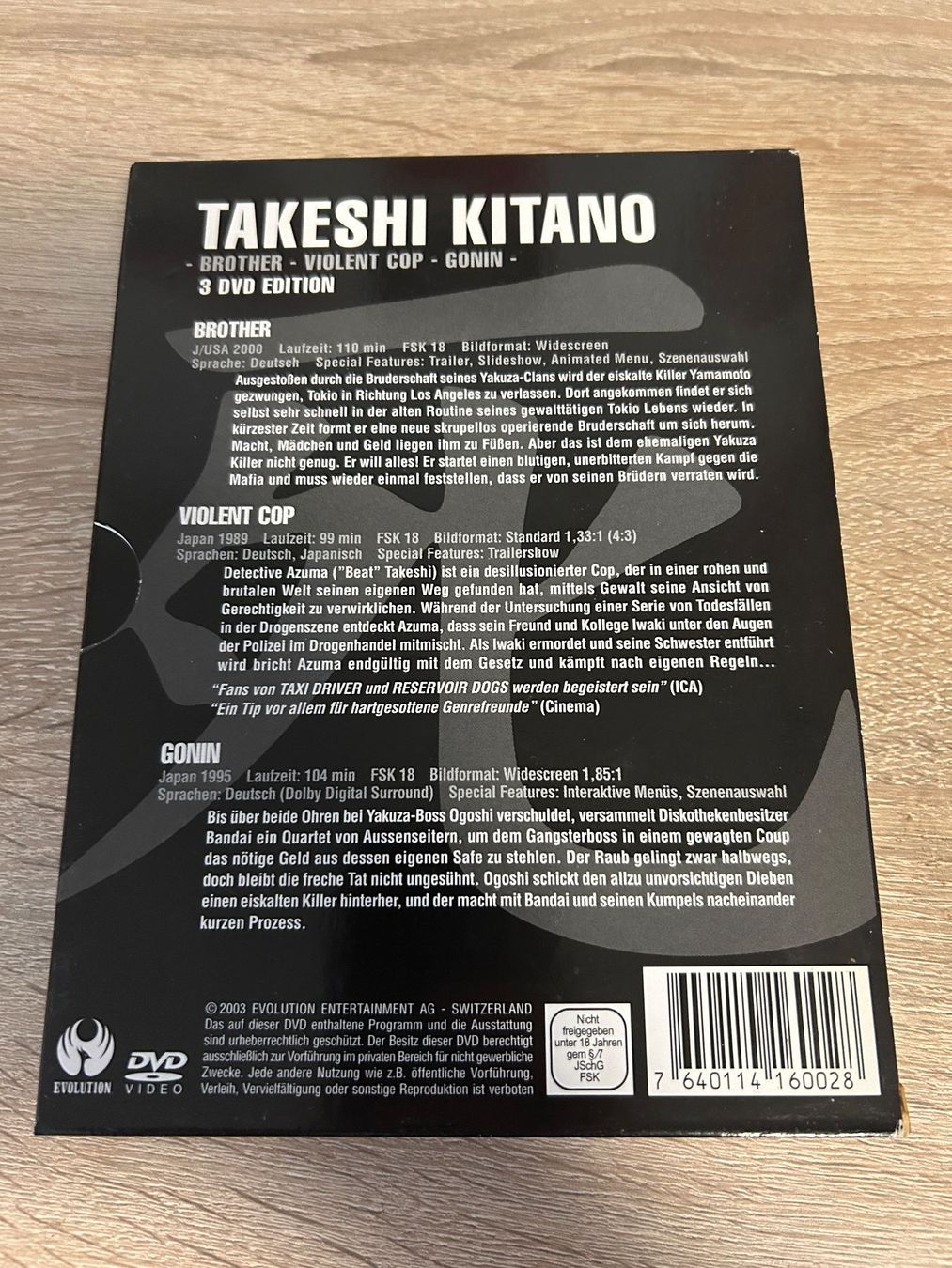 Alle DVDs: Takeshi Kitano Evolution - 3 DVD Box 3 Filme deutsch – Gebraucht aus Gasel von doctor_doak 1