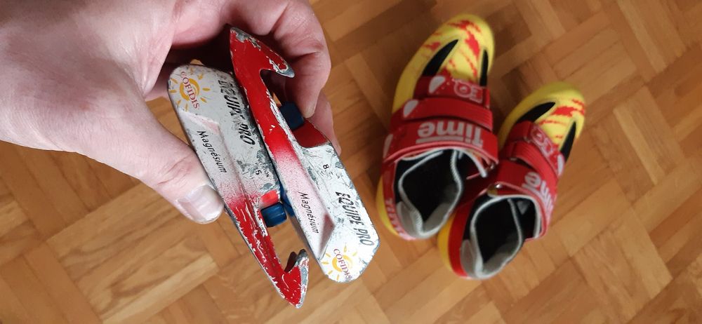 Ensemble chaussures + pédales + cales Time Cofidis vintage 5