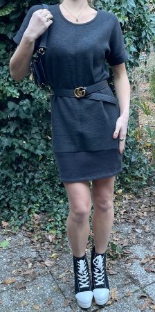 Chic Abito di lana naturale-tg M/L-perfetto per inverno