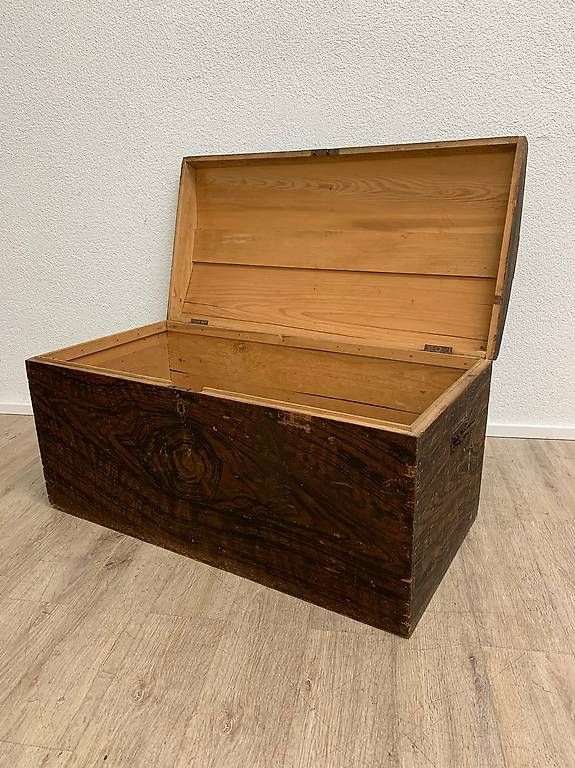 Cassapanche: Antike Biedermeier Truhe mit Fladermalerei – Usato da Obernau venduto da Arche_Noah_Brocki 4