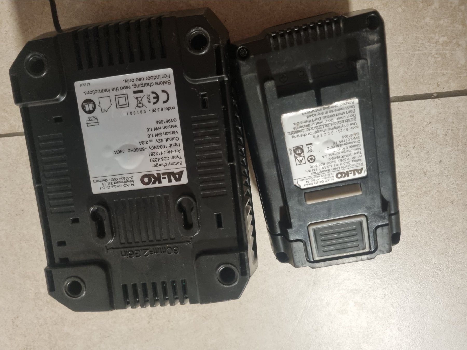 Caricatori & Batterie: Caricabatterie e batteria AL-KO 40V usati – Usato da Arogno venduto da alan_service 2