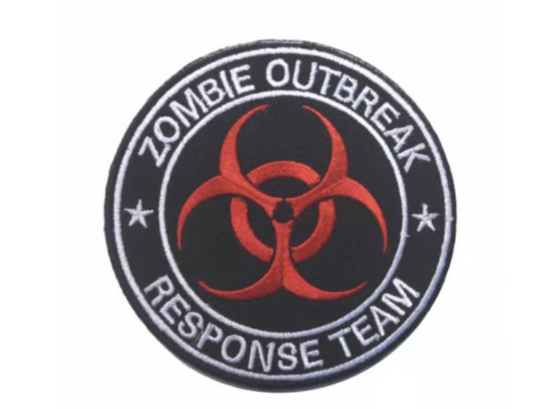 Plaketten & Abzeichen: Neu Patch Zombie Outbreak Schwarz mit Klett – Neu und originalverpackt aus Walenstadt von SchnaeppchenRabe