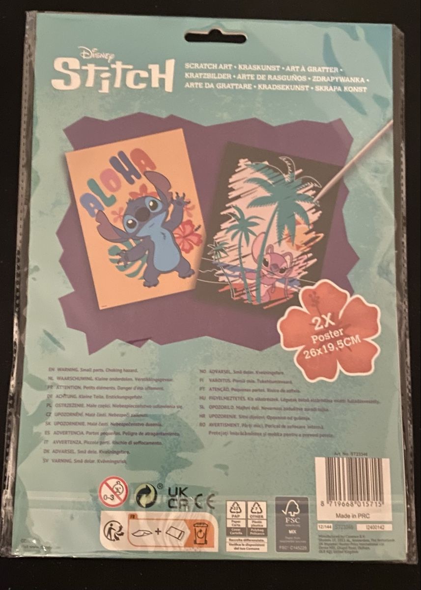 Foto & Immagini: Disney Stitch Scratch Art Poster Set 2X – Nuovo (secondo la descrizione) da Allschwil venduto da Deal_Tiger99 1