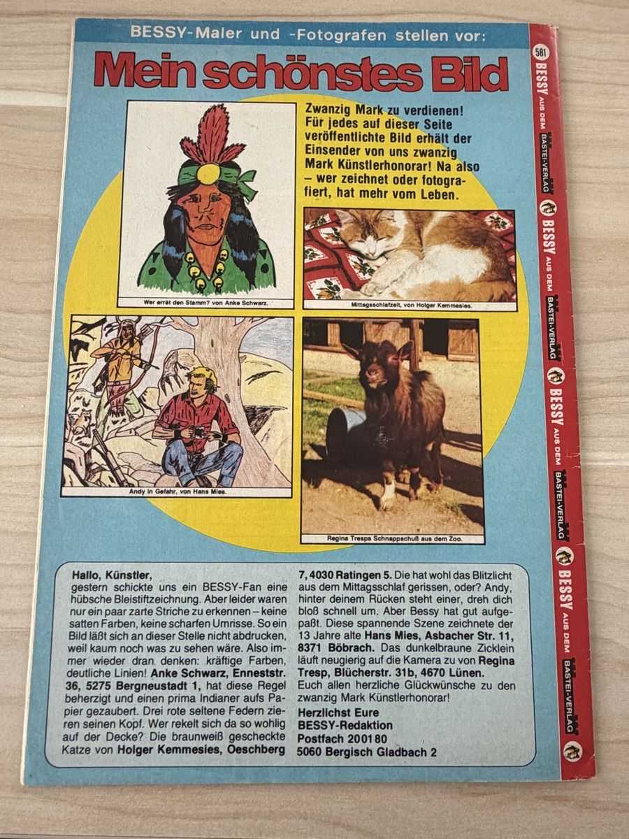 Fumetti: Bessy Bastei 1.Auflage Heft 581 – Usato da Kehrsatz venduto da Raboy 1
