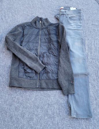 Tommy Hilfiger Jeans + Jacke Gr. L Herr