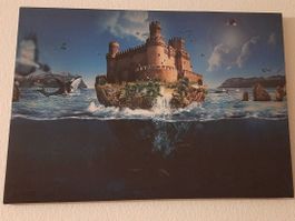 Kinloch Castle Scotland LEDBild Leinwand