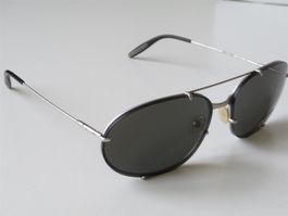 NEUE Porsche Design Aviator P1003 silber mit grauen Gläsern