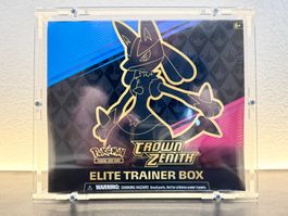 Pokémon Crown Zenith ETB EN OVP + Acrylbox