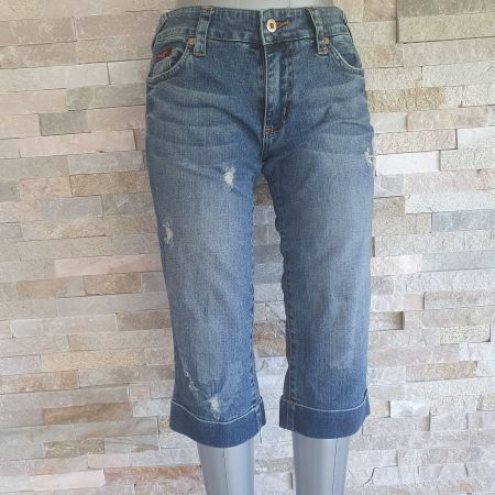 Pantalon Capri BABY PHAT – Style Denim Vintage – Taille 36