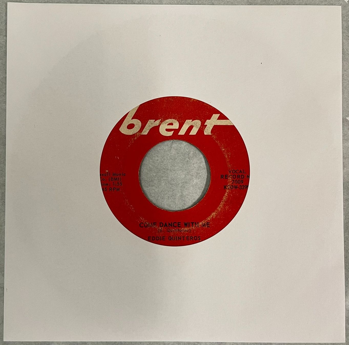 Schallplatten: Single: EDDIE QUINTEROS - come dance with me (Rockabilly!) – Gebraucht aus Frenkendorf von Yard-Sale-2000