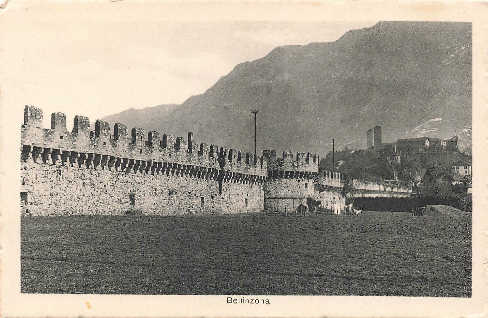 Cartoline postali: Bellinzona TI Mura cittadine e castelli – Usato da Biasca venduto da Blenio71