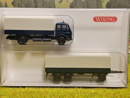 Wiking 940 05 21 __ Mercedes Pritschen Hängerzug __ OVP _ N