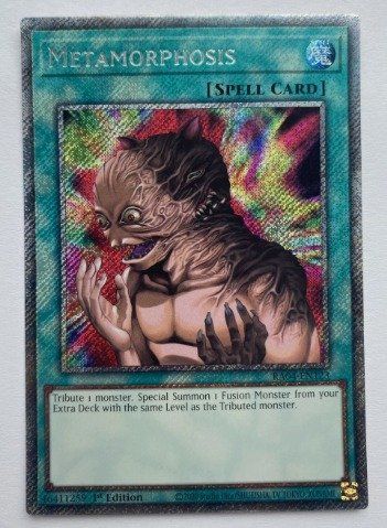 Yugioh Sammelbilder & Trading cards: Yugioh Metamorphose - Platin Secret Rare – Neu und originalverpackt aus Chur von -NewERA-