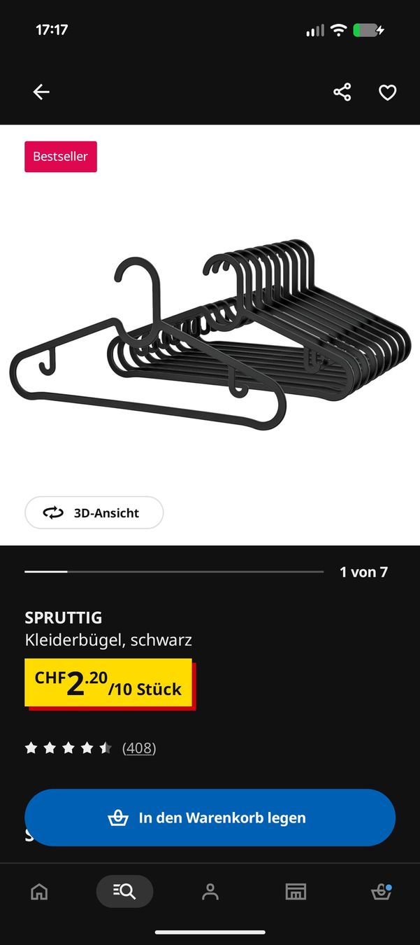 Ikea Appendiabiti: Kleiderbügel Ikea Spruttig 34 Stück – Usato da Emmenbrücke venduto da janabi 2
