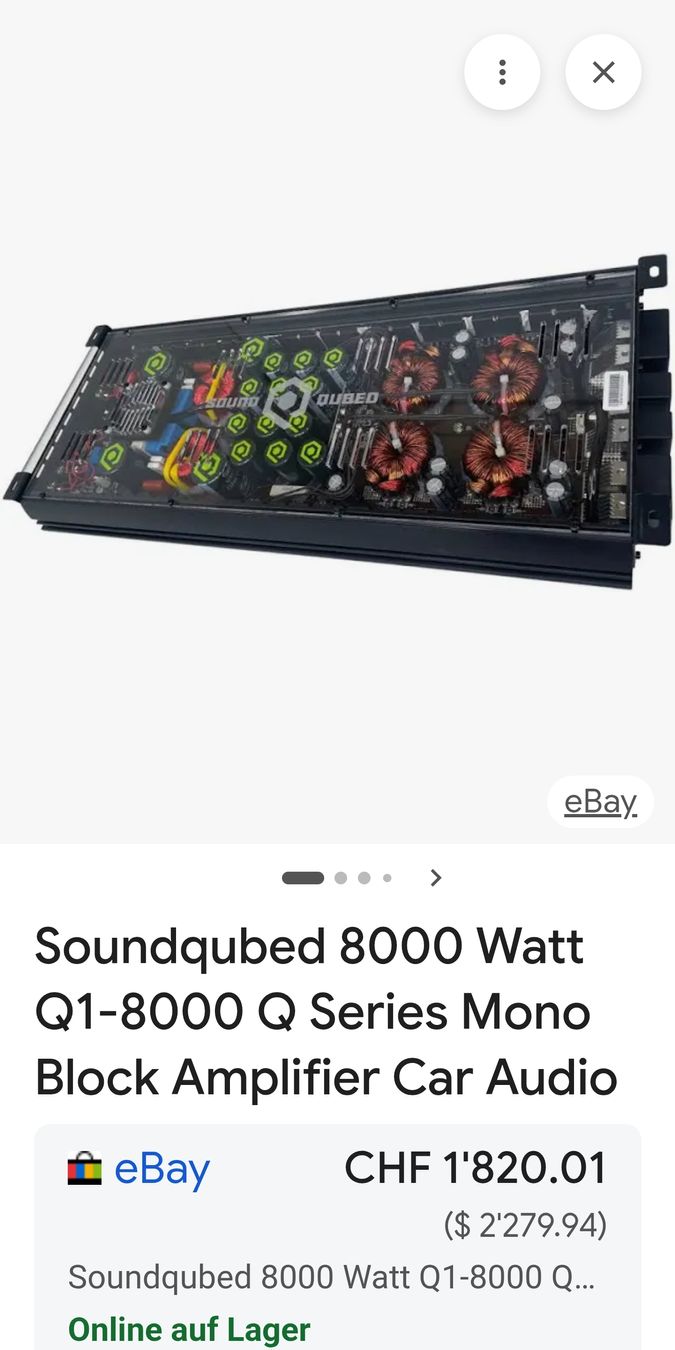Amplificatori: sound qubed 8000.1 – Nuovo e nell'imballaggio originale da Blumenstein venduto da SStaempfli 5