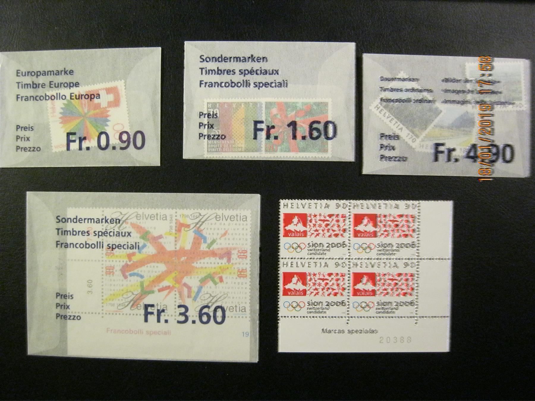 Alle Briefmarken: 1998 Diverse Briefmarken  Postfrisch – Neu (gemäss Beschreibung) aus Affoltern am Albis von Andrezc