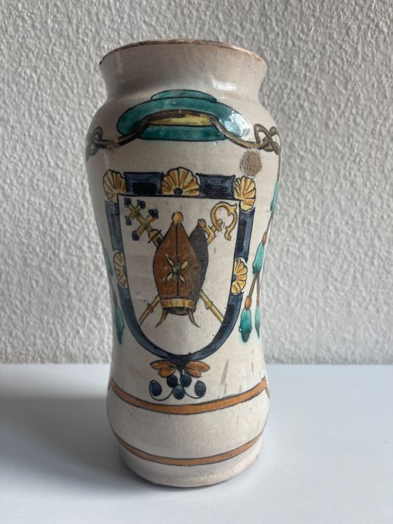 Creative Co-Op Handbemalte Steingutschale Mit Füßen & Griffen – Bunt Gestreift, 33 Cm, Vielseitig Einsetzbar
