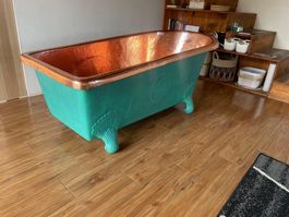 Freistehende Kupfer Badewanne Bad Becken Kupferbadewanne