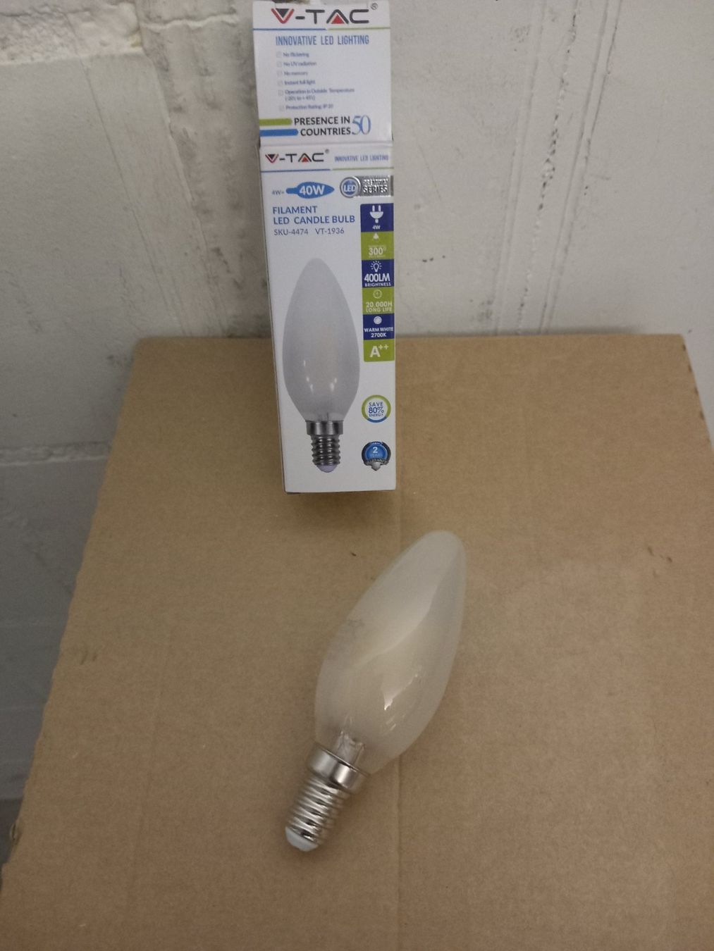Lampen: LED Lampe E14 4W filament 2700K dimmbar – Neu und originalverpackt aus Thun von Beroshop