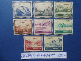 CH 1941 Nr. F27-F34 postfrisch **
