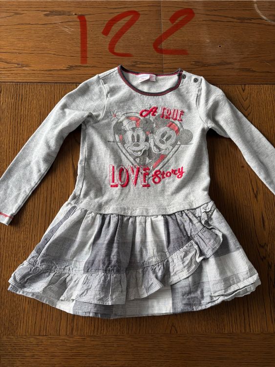 Robe Bébé Tous En Laine Grise à Carreaux - Coupe A, Manches Longues - Taille 3T, Occasion En Super état