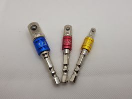 Adapter 1/2", 1/4" und 3/8" mit Sechskant