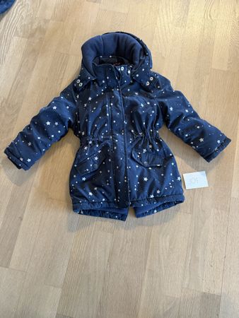 Winterjacke Mädchen Gr. 104 mit Sternenmuster warm gefüttert