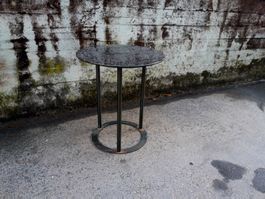 Vintage Beistelltisch / Loungetisch mit Marmor - UBS / SBG?
