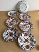 7 antike IMARI PORZELLAN Teller / Schalen ASIATIKA