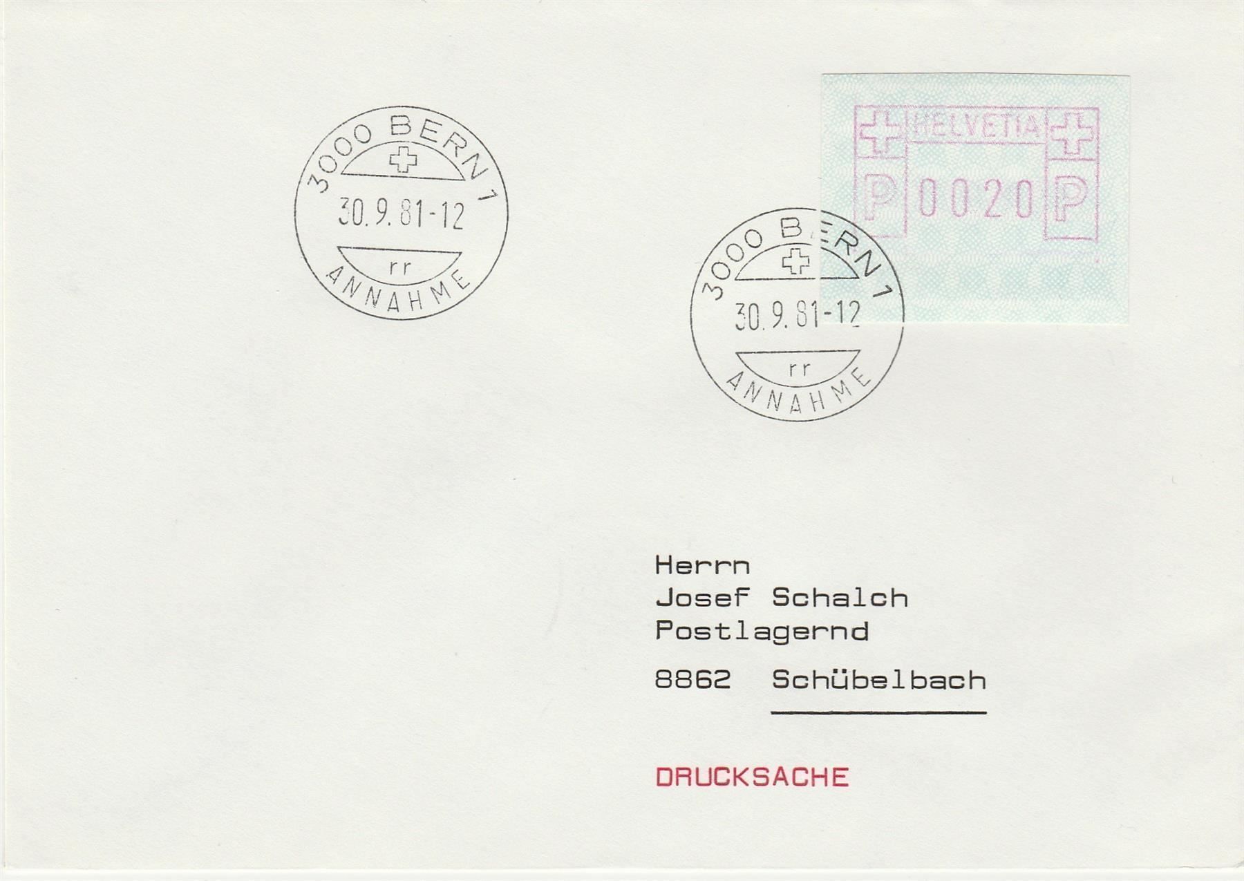 Alle Briefmarken: Abart bei Nr. 3 mit Teildruck – Gebraucht aus Oberglatt ZH von Wiedmi6