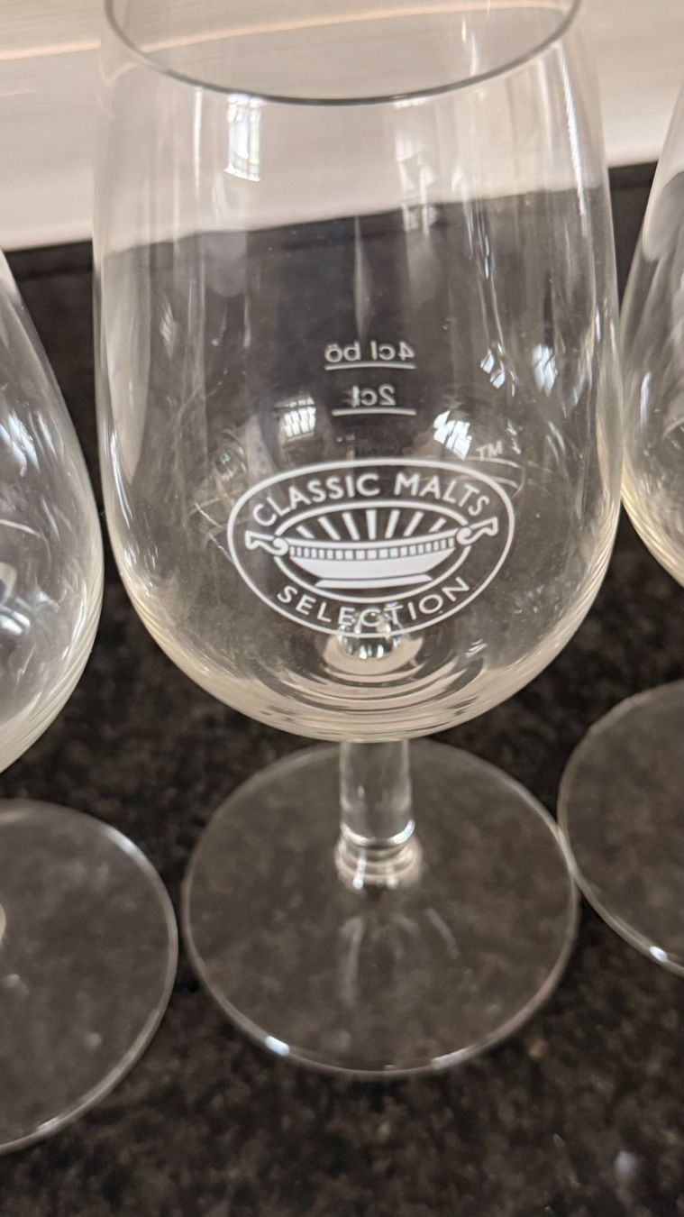 Bicchieri: 4 Whisky-Gläser Classic Malts Selection 2cl & 4 cl – Usato da Lommis venduto da manmarmi 4