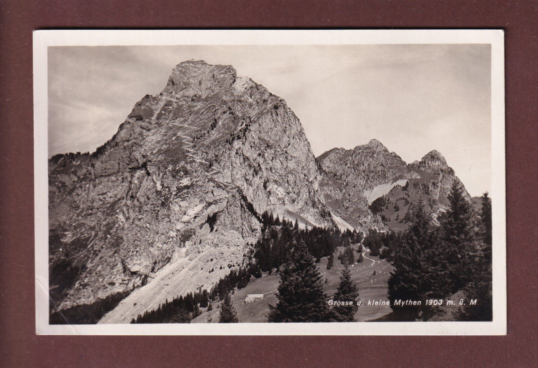Ansichtskarten: Grosse und Kleine MYTHEN // Eckbug // – Gebraucht aus Pully von nicecards-shop