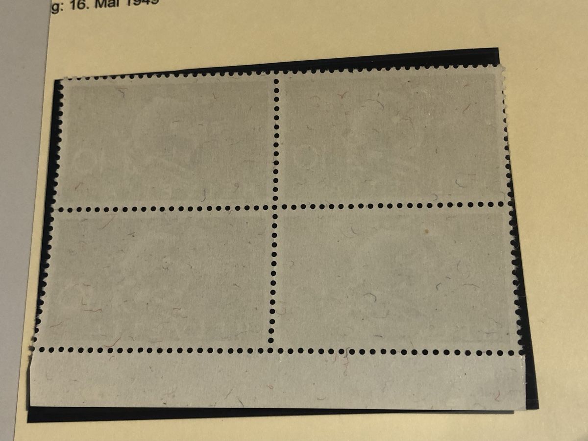 Alle Briefmarken: Andruck - spektakulärer Viererblock 294.1.09 – Neu (gemäss Beschreibung) aus Lufingen von Rac0 1